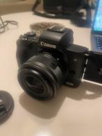 EOS M50 Mark II + 15-45mm f/3.5-6.3 IS STM, Audio, Tv en Foto, Fotocamera's Digitaal, Ophalen, Zo goed als nieuw, Canon