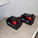Milwaukee M18 6,0 Ah Accu's 2X  4932451244, Doe-het-zelf en Bouw, Ophalen of Verzenden, Zo goed als nieuw