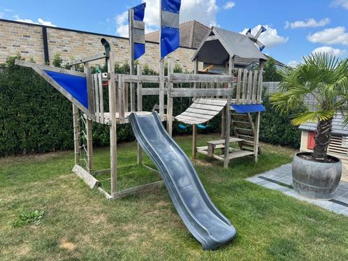 Wickey speeltuin met schommels goede staat 3 jaar oud, Kinderen en Baby's, Speelgoed | Buiten | Speeltoestellen, Glijbaan, Klimnet