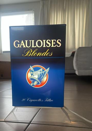 Gauloises Blondes verlichte reclame-lichtbox vintage  beschikbaar voor biedingen