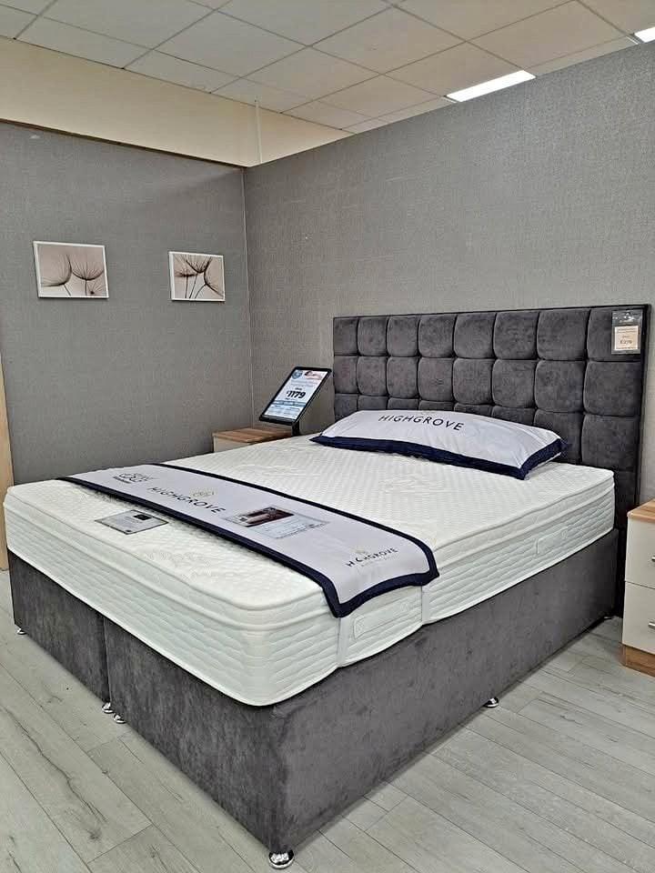 Lit neuf de qualité supérieure avec matelas disponible, Huis en Inrichting, Slaapkamer | Bedden, Nieuw, Twijfelaar, 140 cm, 200 cm