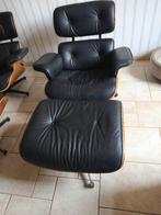 zetel longchair metvoetbank, Ophalen, Gebruikt, Hout