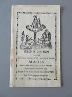 1911 gebedsboekje Scherpenheuvel Gebed in den Nood, Ophalen of Verzenden, Christendom | Katholiek, Zo goed als nieuw, Kaart of Prent