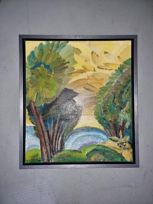 Herman Gouwe Peinture à l'huile sur toile/carton prête à l'e, Antiquités & Art, Art | Peinture | Classique, Enlèvement ou Envoi