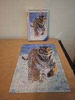 Ravensburger: puzzel "Tijger in de sneeuw" (500 stukken), Ophalen of Verzenden, 500 t/m 1500 stukjes, Gebruikt, Legpuzzel