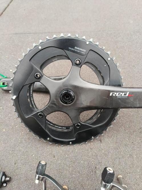 sram groepset, Fietsen en Brommers, Fietsonderdelen, Gebruikt, Racefiets, Derailleur of Ketting, Ophalen