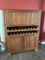 Teak houten bar/wijn kast, Huis en Inrichting, 25 tot 50 cm, 100 tot 150 cm, 100 tot 150 cm, Teakhout