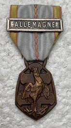 Medaille, Franse Herinneringsmed 1939-1945 + bar ALLEMAGNE, Ophalen of Verzenden, Landmacht, Lintje, Medaille of Wings