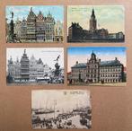 5 cartes postales ANTWERPEN ANVERS FELDPOST WW1 1915 1916, Antwerpen, Ophalen of Verzenden