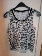 Haut noir et blanc à imprimé zigzag, Vêtements | Femmes, Tops, Sans manches, Taille 36 (S), Comme neuf, Enlèvement