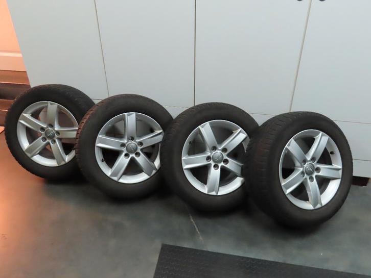 velgen + winterbanden, Auto-onderdelen, Banden en Velgen, Velg(en), Winterbanden, 16 inch, 225 mm, Personenwagen, Gebruikt, Ophalen