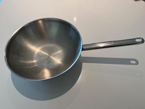 Demeyere wokpan Apollo 7, diameter 26 cm, Huis en Inrichting, Keuken | Potten en Pannen, Wok, Inox, Inductieplaat, Keramische plaat