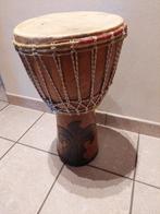 grote houten afrikaanse djembe - met geitenvel - artisanaal, Ophalen, Gebruikt, Trommel
