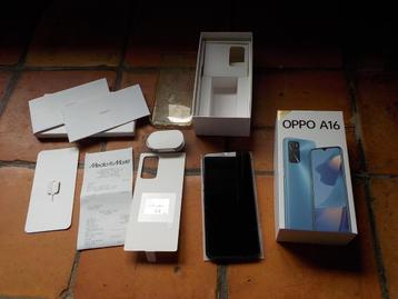 Smartphone Oppo A16 bleu perle 64 Go double SIM comme neuf