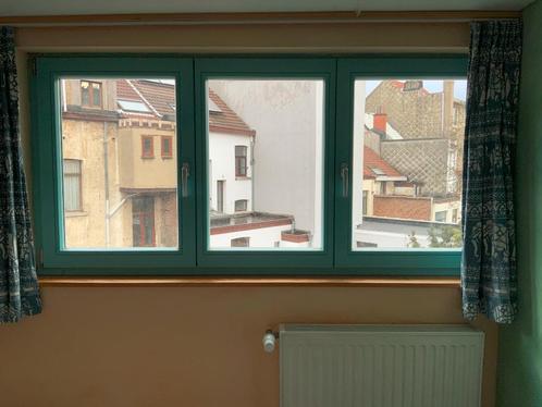 Fenêtre double vitrage, châssis bois Boulemberg 203 x 101 cm, Doe-het-zelf en Bouw, Glas en Ramen, Gebruikt, Gevelraam of Ruit