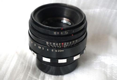 Helios 44-2 M42 ZEBRA als nieuw + mogelijke adapterring, Audio, Tv en Foto, Fotocamera's Analoog, Zo goed als nieuw, Spiegelreflex