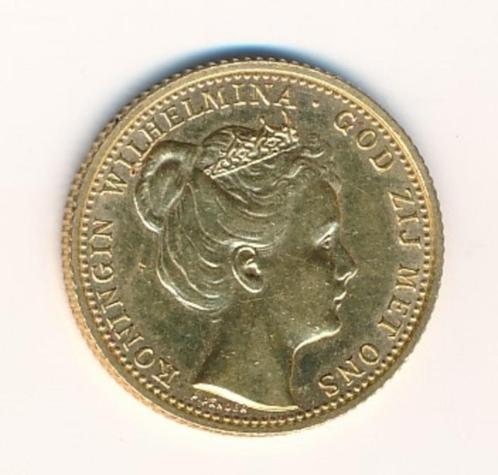 Nederland 10 Gulden 1898 Wilhelmina (Inhuldigingsjaar), Postzegels en Munten, Edelmetalen en Baren, Goud, Ophalen of Verzenden