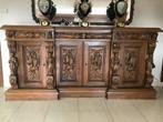 Volledige mooi gesculpteerde massief eiken eetkamer, Ophalen, Gebruikt, Eikenhout