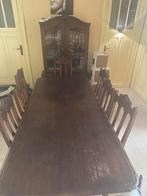 Oude tafel met 7 stoelen, Huis en Inrichting, Ophalen, Zo goed als nieuw