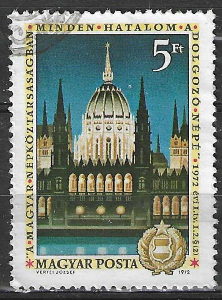 Hongarije 1972 - Yvert 2244 - Hongaarse Grondwet (ST), Postzegels en Munten, Postzegels | Europa | Hongarije, Verzenden