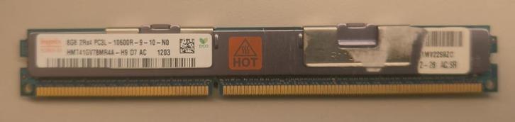 8GB RAM DDR3 voor Server, Informatique & Logiciels, Mémoire RAM, Utilisé, Serveur, 8 GB, DDR3, Enlèvement ou Envoi