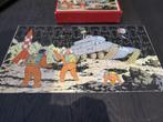Houten puzzel Mannen op de maan Kuifje ca 1950, Ophalen of Verzenden, Kuifje, Gebruikt