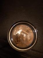 Ancien presse-papier avec photo de Trois-ponts - verre, Ophalen of Verzenden