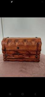 Coffret vintage en bois. 15 cm, Bois, Enlèvement ou Envoi