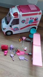 Barbie ziekenwagen, Ophalen, Zo goed als nieuw, Barbie