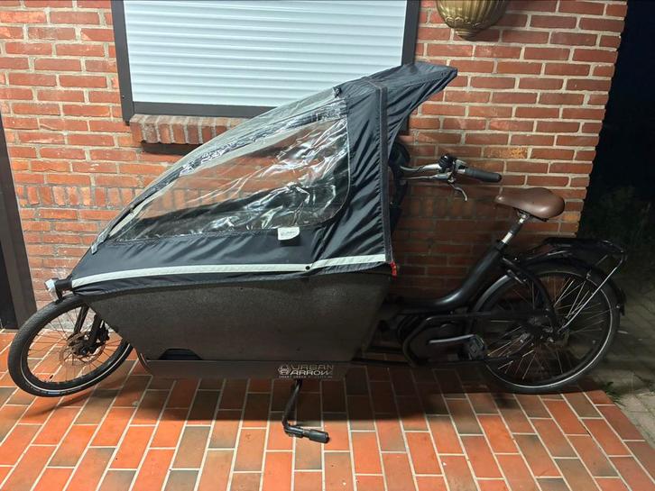 Urban arrow active line, Fietsen en Brommers, Fietsen | Bakfietsen, Zo goed als nieuw, 3 kinderen, Huif, Ophalen of Verzenden