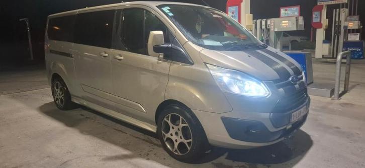 Ford Transit Custom 2.2 Tdci DC 5 Person/Lichte vracht, Auto's, Ford, Bedrijf, Transit, ABS, Achteruitrijcamera, Adaptieve lichten