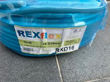 Rexflex flexibele buis met trekkabel 80m op rol