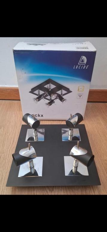 Lampe 4 ampoules amovible noir pour plafond  beschikbaar voor biedingen
