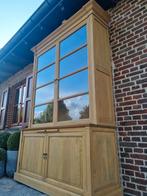 Eiken vitrinekast/buffetkast GRATIS LEVERING, Met deur(en), 200 cm of meer, 150 tot 200 cm, Eikenhout