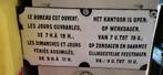 Oud emaille kantoor Garagebord +/- 1930, Ophalen, Gebruikt, Reclamebord