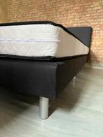 Boxspring 120 x 200, Ophalen, Zwart, Zo goed als nieuw, Twijfelaar