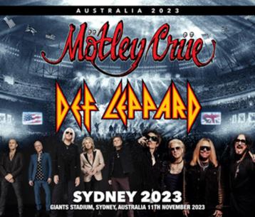 4 CD's MOTLEY CRUE/DEF LEPPARD - Live Sydney 2023