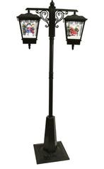 Dubbele kerstlantaarn met sneeuweffect, Diversen, Kerst, Ophalen, Zo goed als nieuw