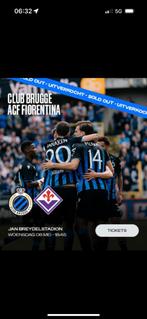 Gezocht 2 tickets voor vanavond  Brugge Fiorentina, Tickets & Billets, Sport | Football