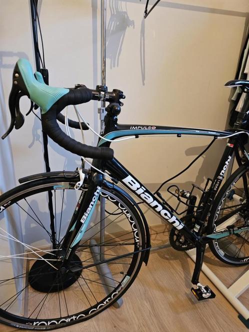 Koersfiets Carbon Bianchi, kader 59. Heel goede staat!, Fietsen en Brommers, Fietsen | Heren | Sportfietsen en Toerfietsen, Zo goed als nieuw