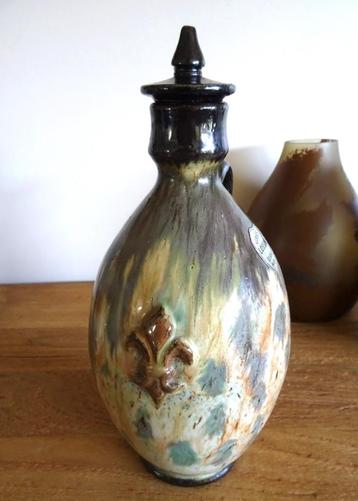 Grès met fleur-de-lis, Losson, handgedraaid. H. 30 cm, Ophalen of Verzenden