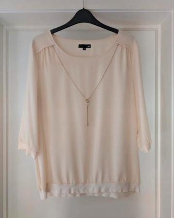 T-shirt à chaîne et à bijoux JBC - Écru/Beige - Taille 42, Taille 42/44 (L), Porté, Envoi, JBC