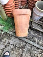 Hoge terracotta strak design plantenbak, Ophalen of Verzenden, Zo goed als nieuw