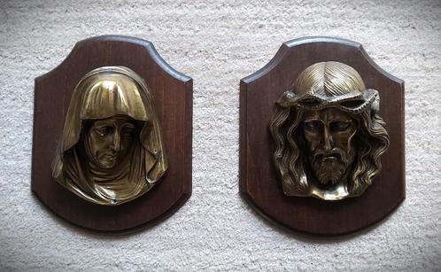 Heilige Familie eik & koper , in perfecte staat!, Antiek en Kunst, Antiek | Religieuze voorwerpen, Ophalen of Verzenden