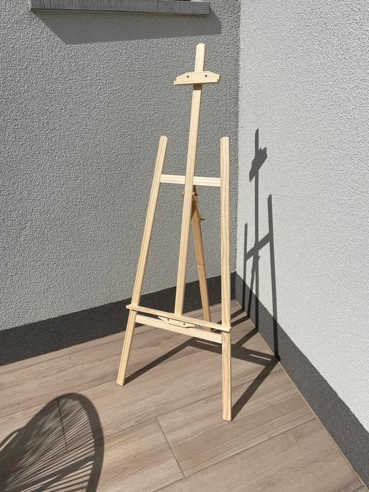Trépied chevalet en bois panneau bienvenue mariage baptême, Hobby en Vrije tijd, Schilderen, Nieuw, Ezel, Ophalen