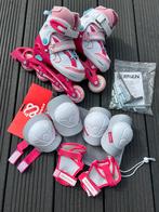 Inline skates verstelbaar maat 30/33 met beschermingsset, Ophalen, Verstelbaar, Zo goed als nieuw, Kinderen