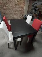 Tafel met 4 uitschuifbaar kleur zwart, Huis en Inrichting, Ophalen