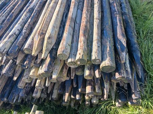 Te koop gecreotiseerde fruitboompalen van 3,50 meter, Tuin en Terras, Palen, Balken en Planken, Gebruikt, Palen, 250 cm of meer