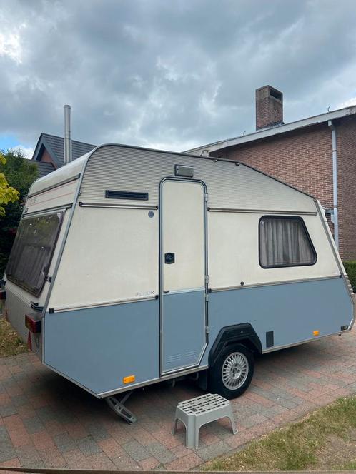 Nette caravan 350 dl MTM 750 kg, Caravans en Kamperen, Caravans, Particulier, Kip, Kachel, Ophalen