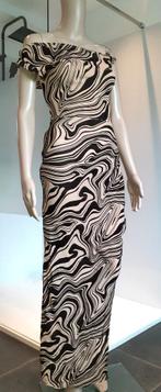 Lange jurk marmerpatroon Pretty little thing XXS-XS, Kleding | Dames, Jurken, Beige, Ophalen of Verzenden, Zo goed als nieuw, Maat 34 (XS) of kleiner